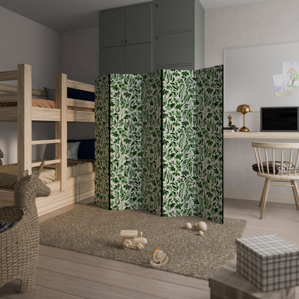 LEAFY LAYERS Decorative 5-Panel Room Divider