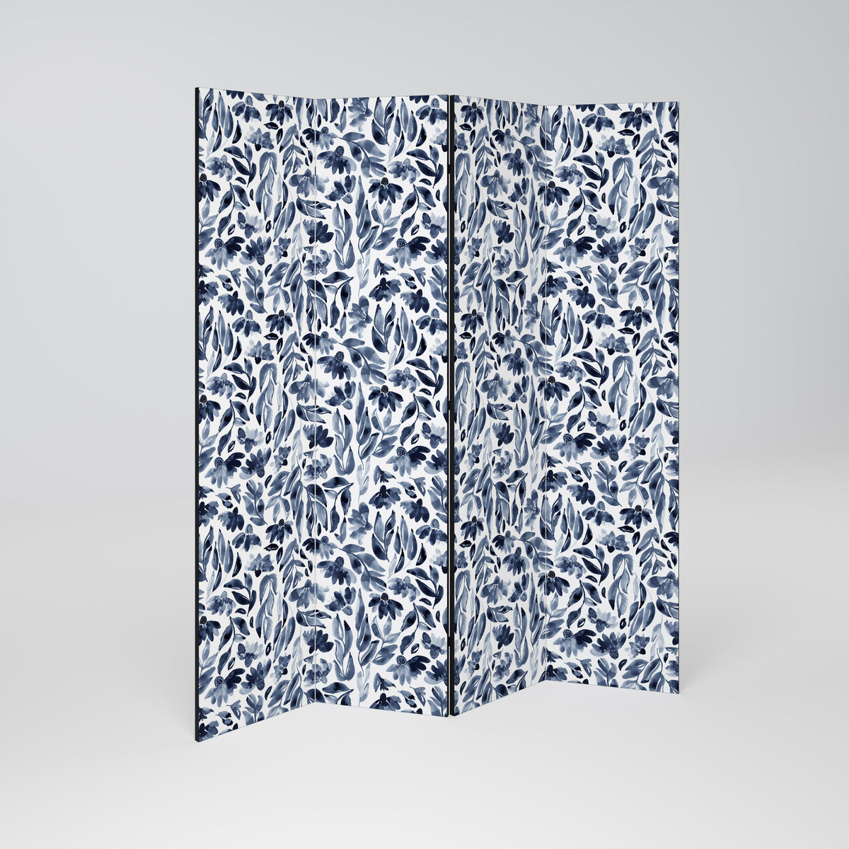 FLORAL FANTASY FABLE Biombo de 4 paneles