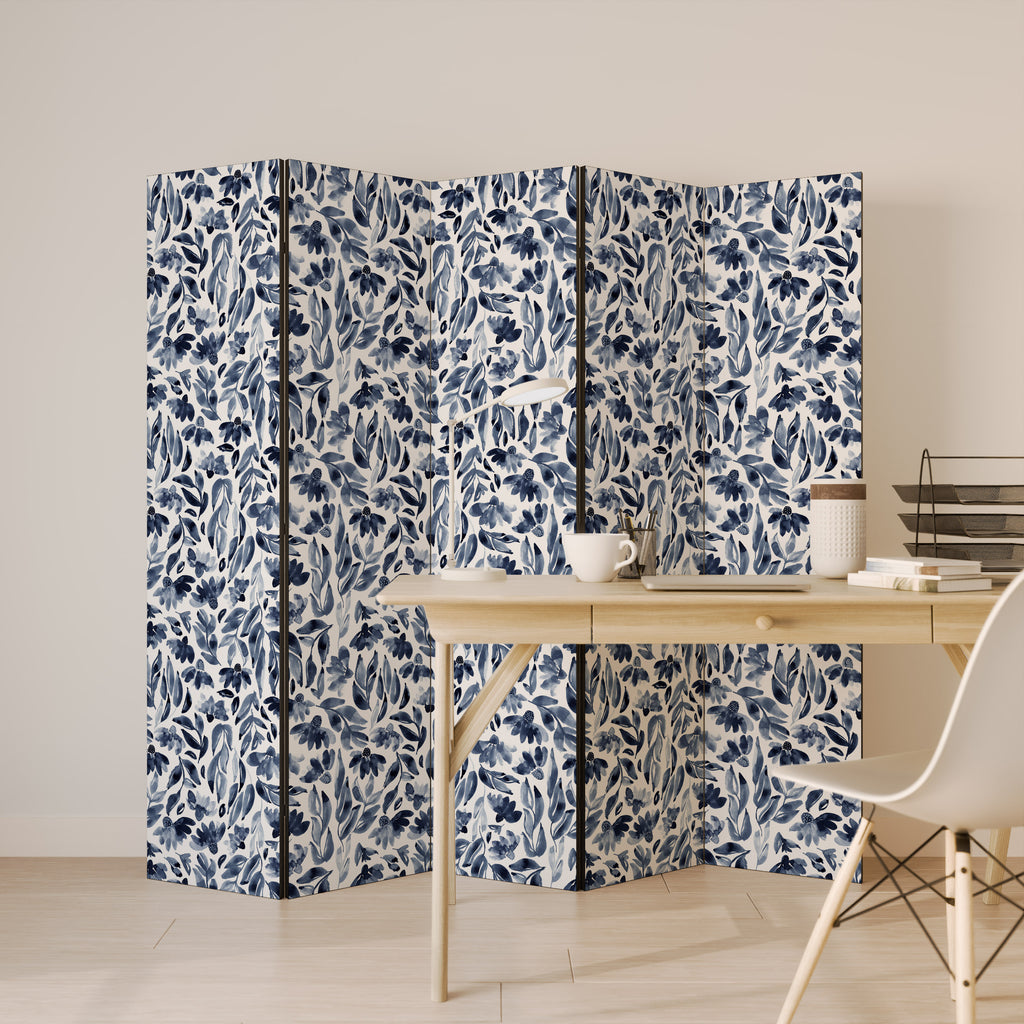 FLORAL FANTASY FABLE Decorative 5-Panel Room Divider
