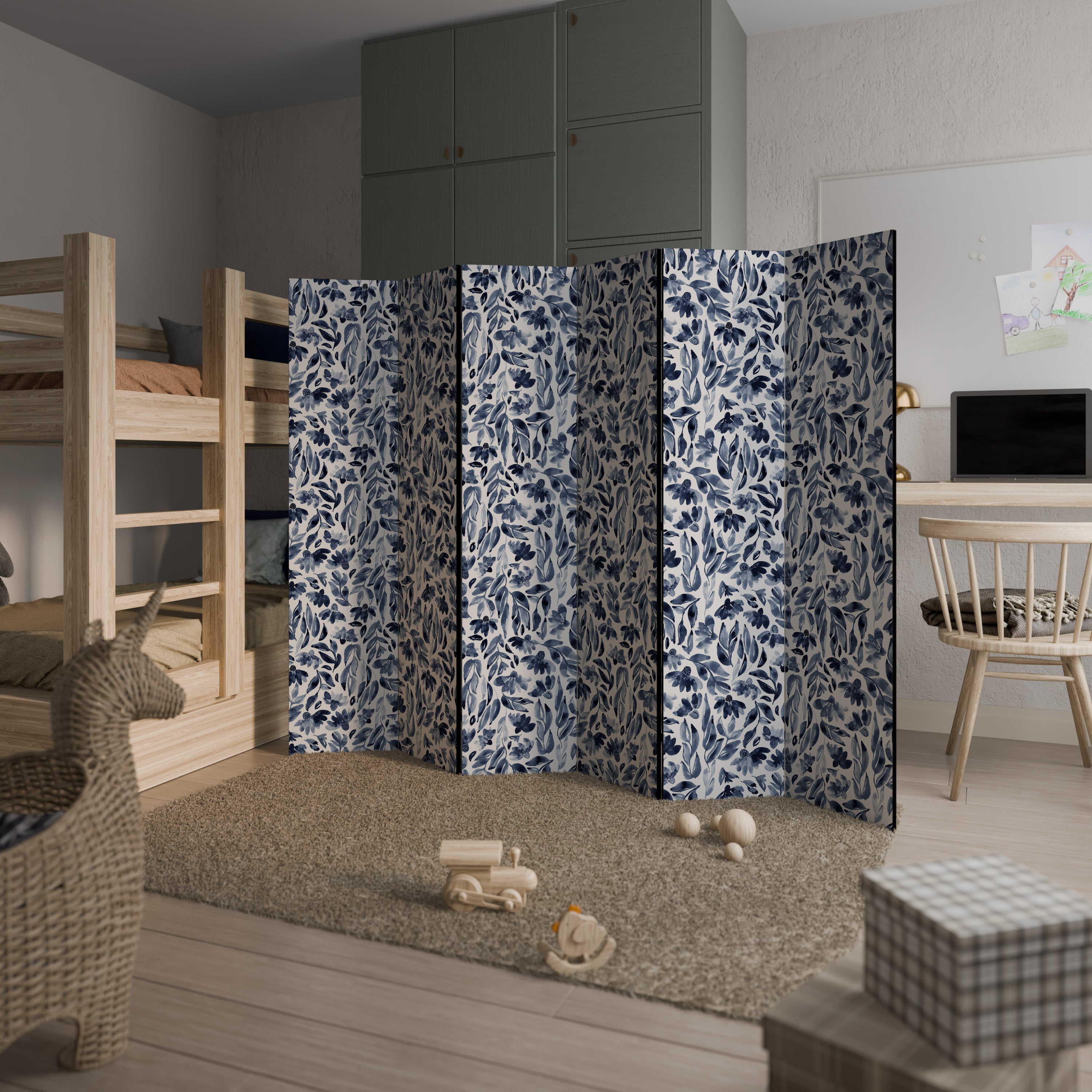 FLORAL FANTASY FABLE Decorative 6-Panel Room Divider