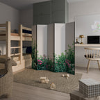 FLORAL SERENITY BARRIER Biombo de 5 paneles