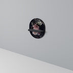 PURE BLOSSOM Oval Art Shelf In Black Finish