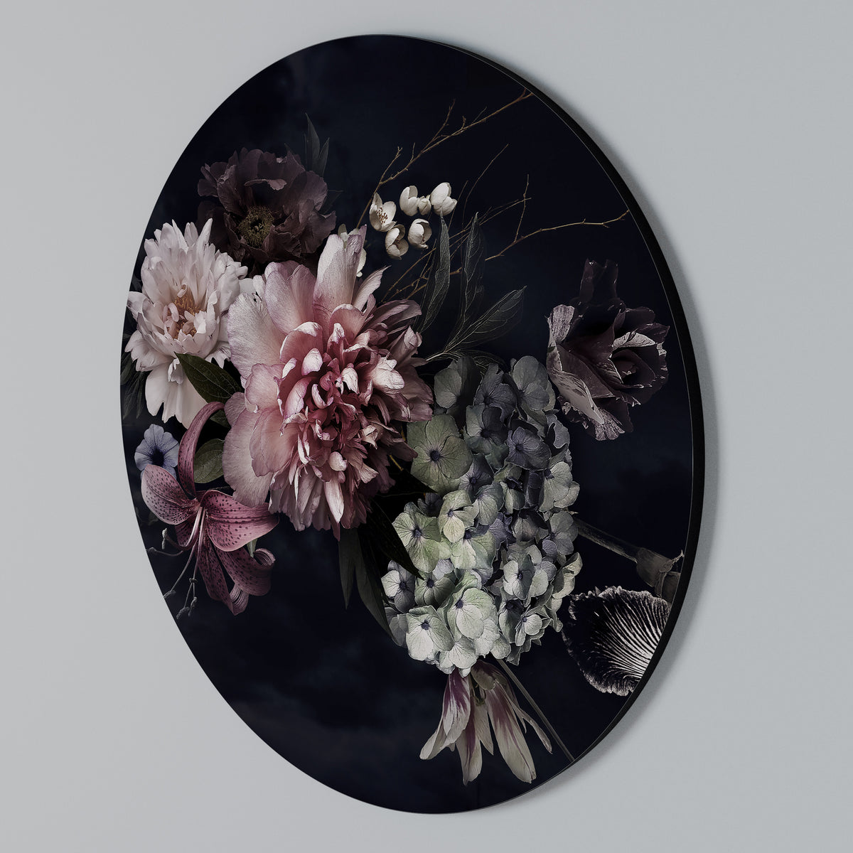 PURE BLOSSOM Arte de pared redondo