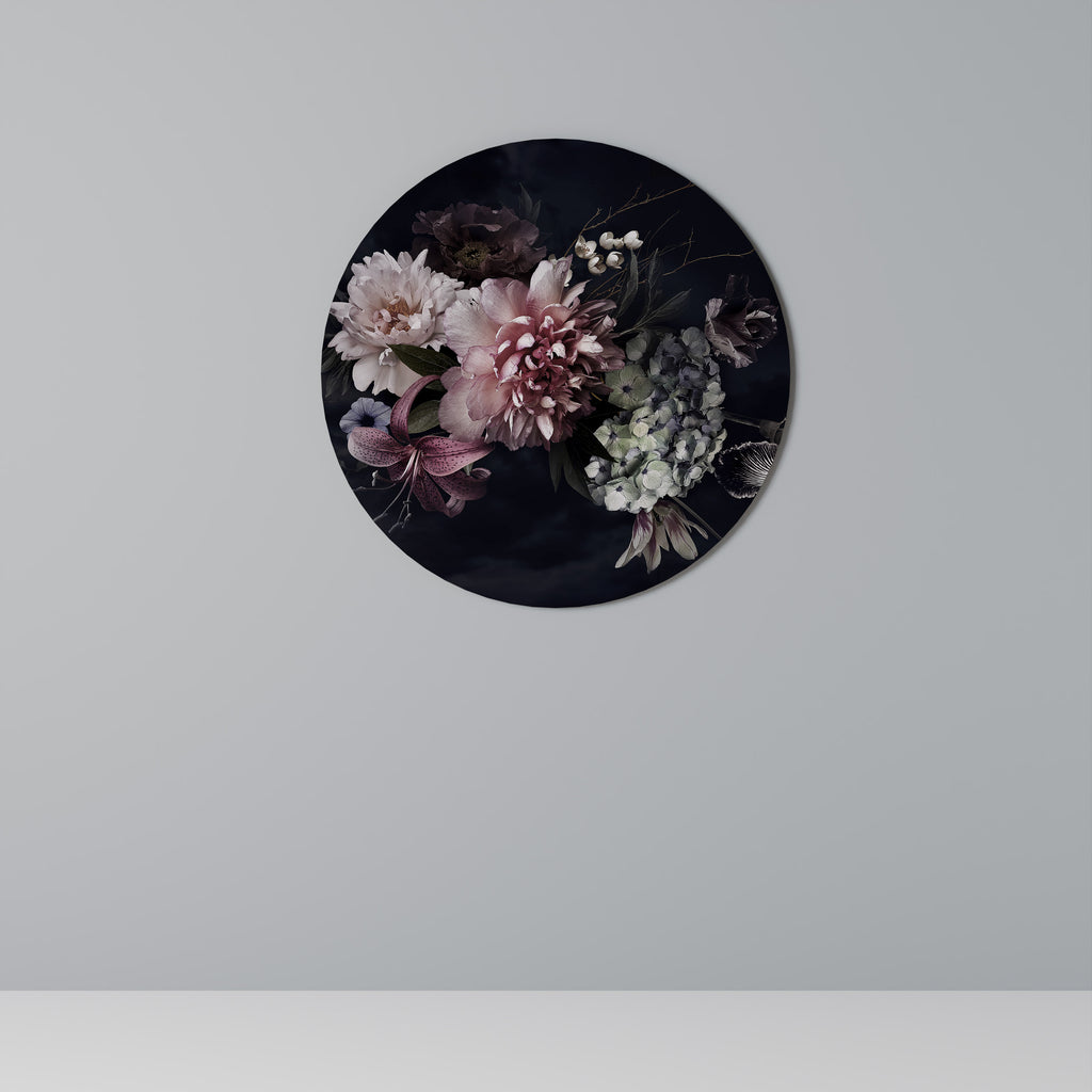 Arte de pared redondo PURE BLOSSOM