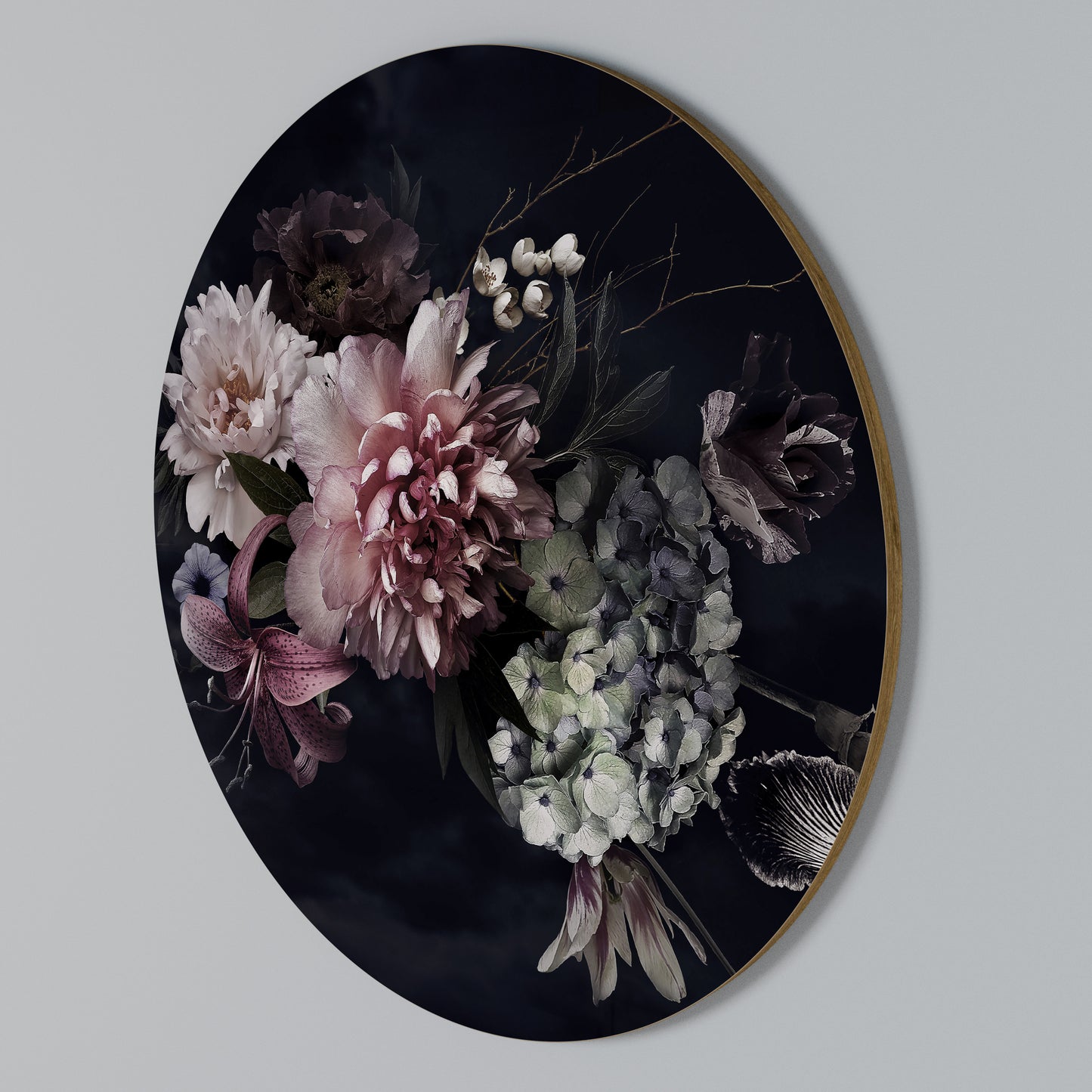 PURE BLOSSOM Arte de pared redondo