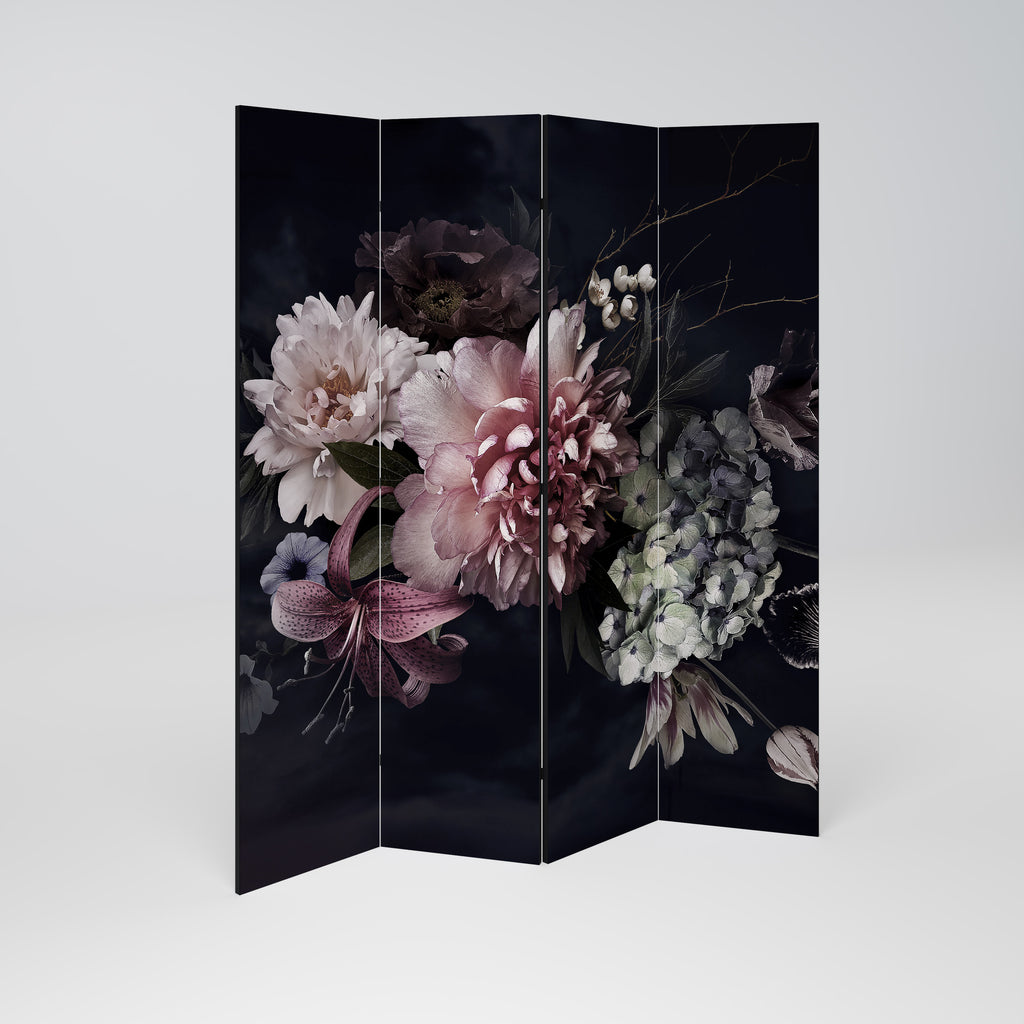 PURE BLOSSOM Decorative 4-Panel Room Divider