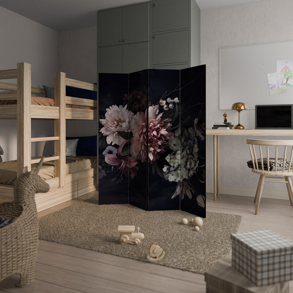 PURE BLOSSOM Decorative 4-Panel Room Divider
