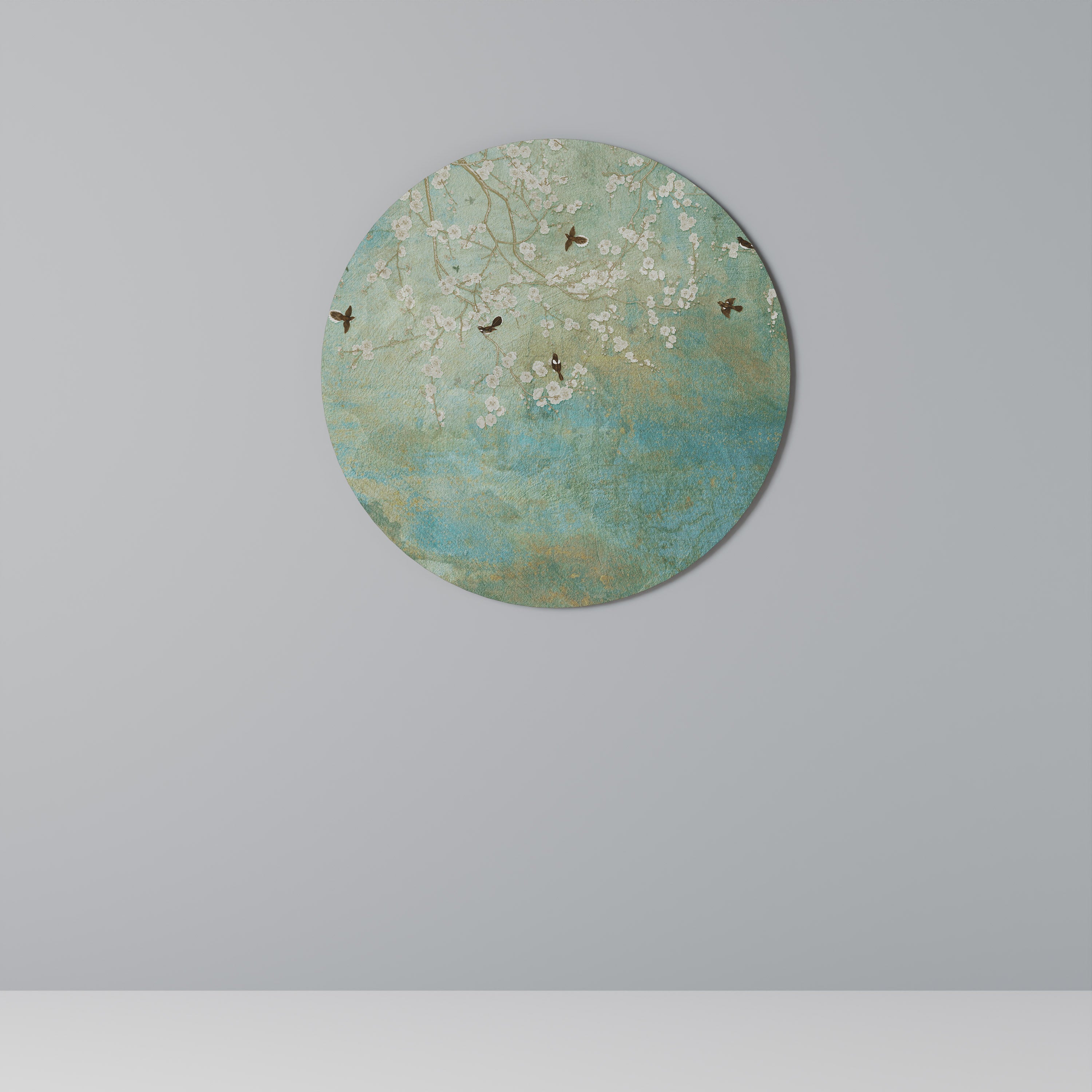 Arte de pared redondo BLOOMING CHARM