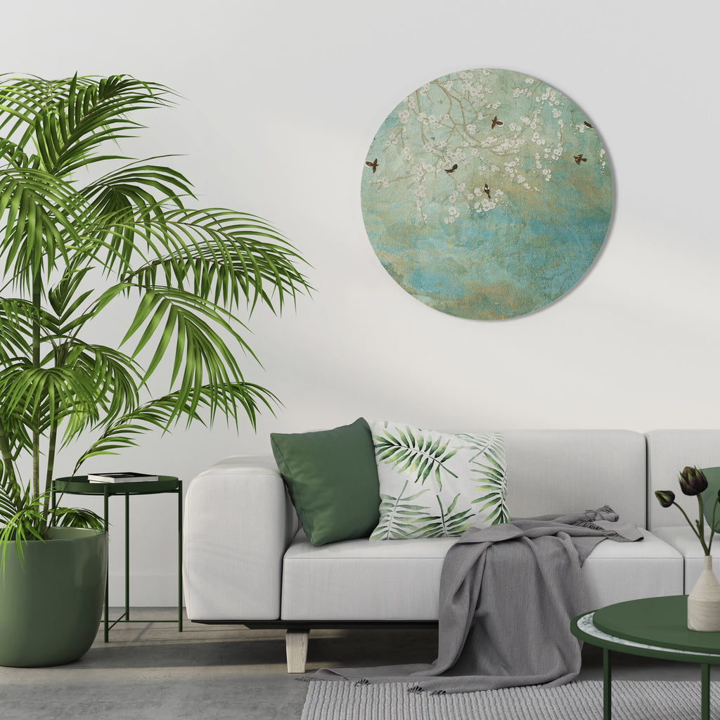 Arte de pared redondo BLOOMING CHARM