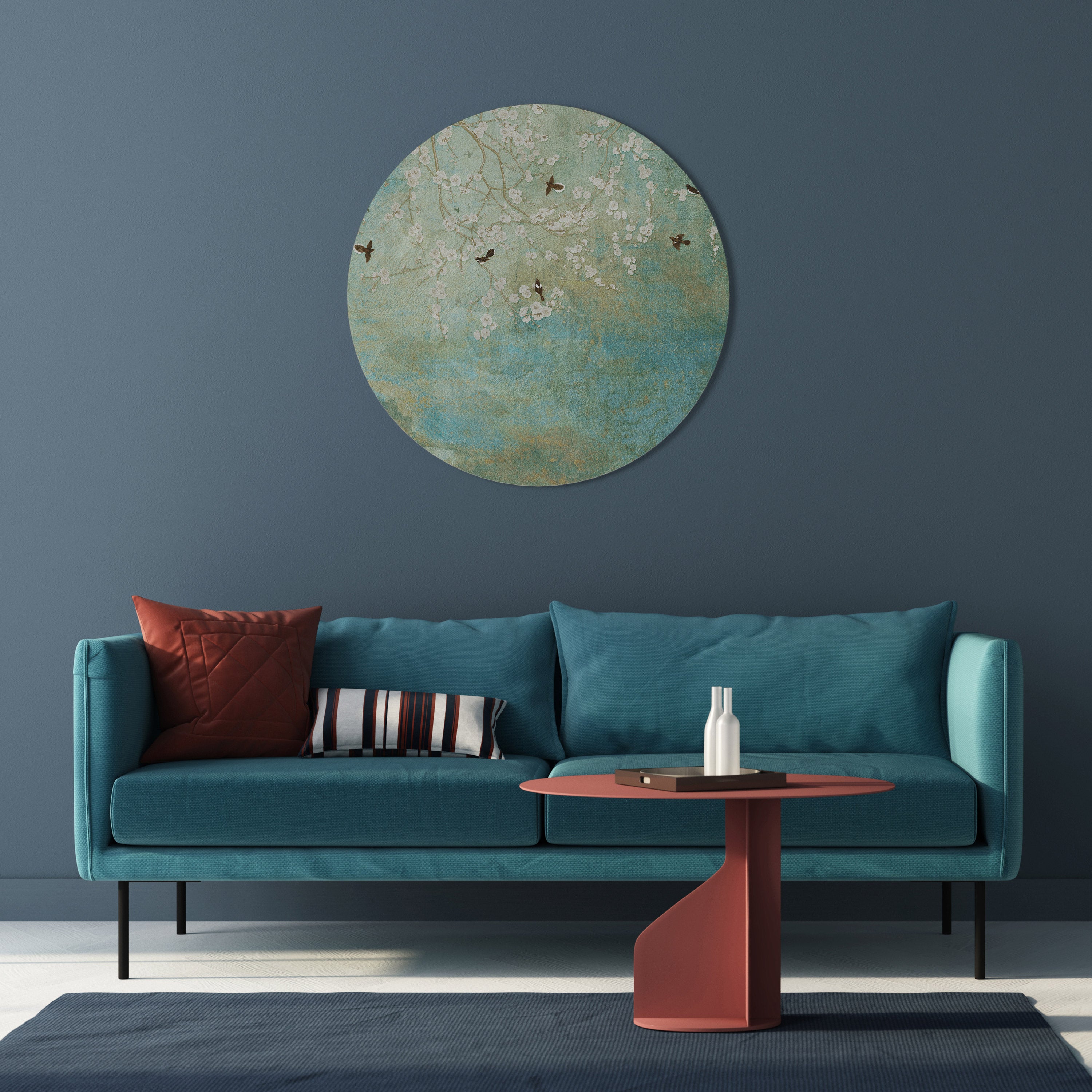 Arte de pared redondo BLOOMING CHARM