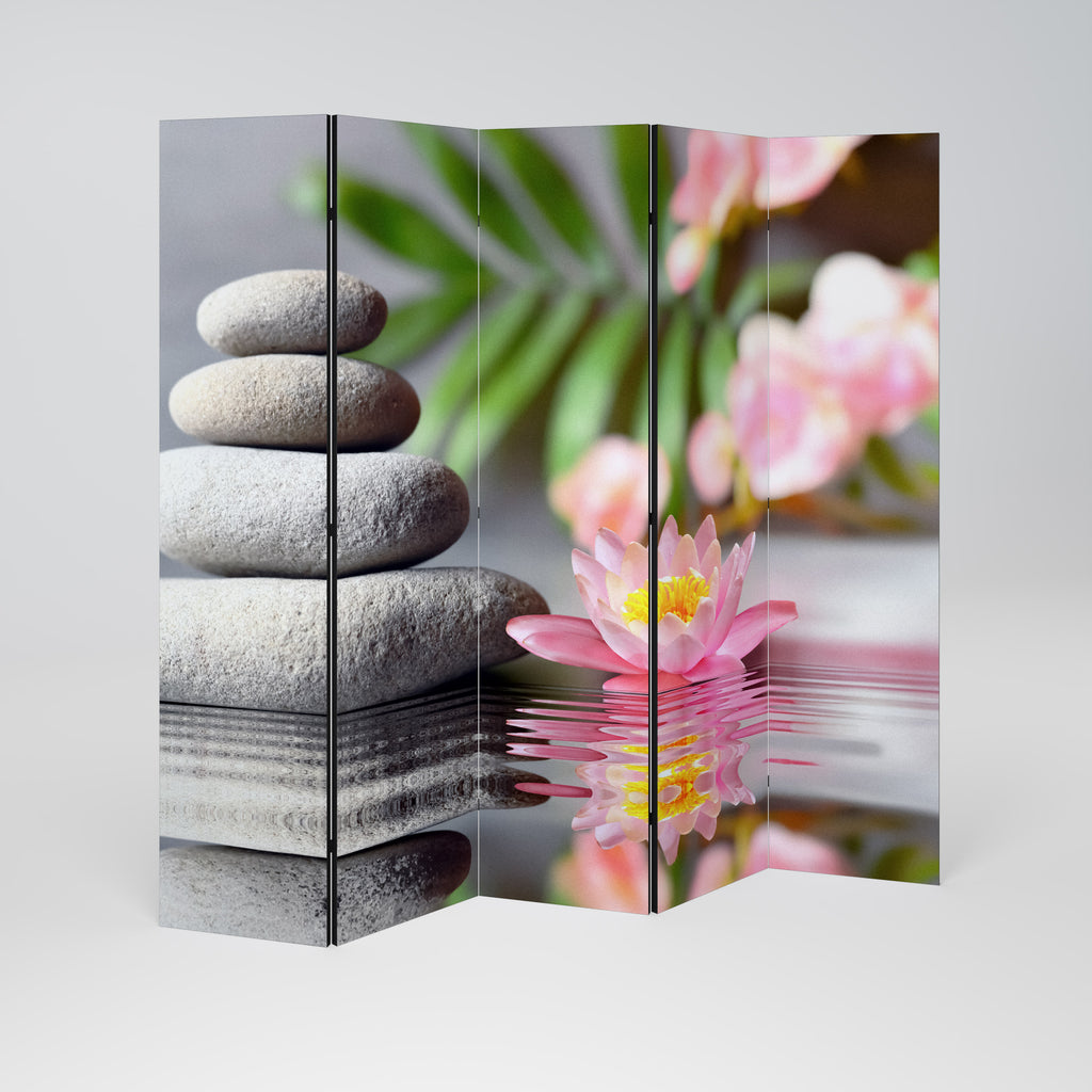 CALMING REFLECTIONS Biombo de 5 paneles
