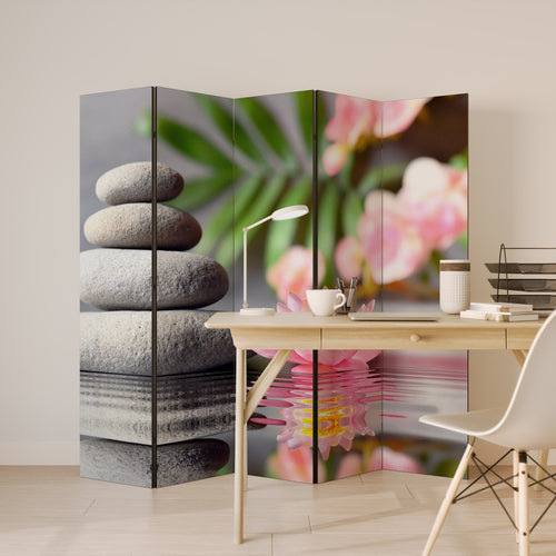 CALMING REFLECTIONS Decorative 5-Panel Room Divider