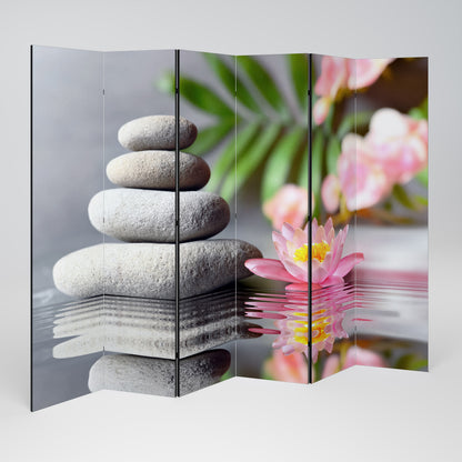 CALMING REFLECTIONS Biombo de 6 paneles