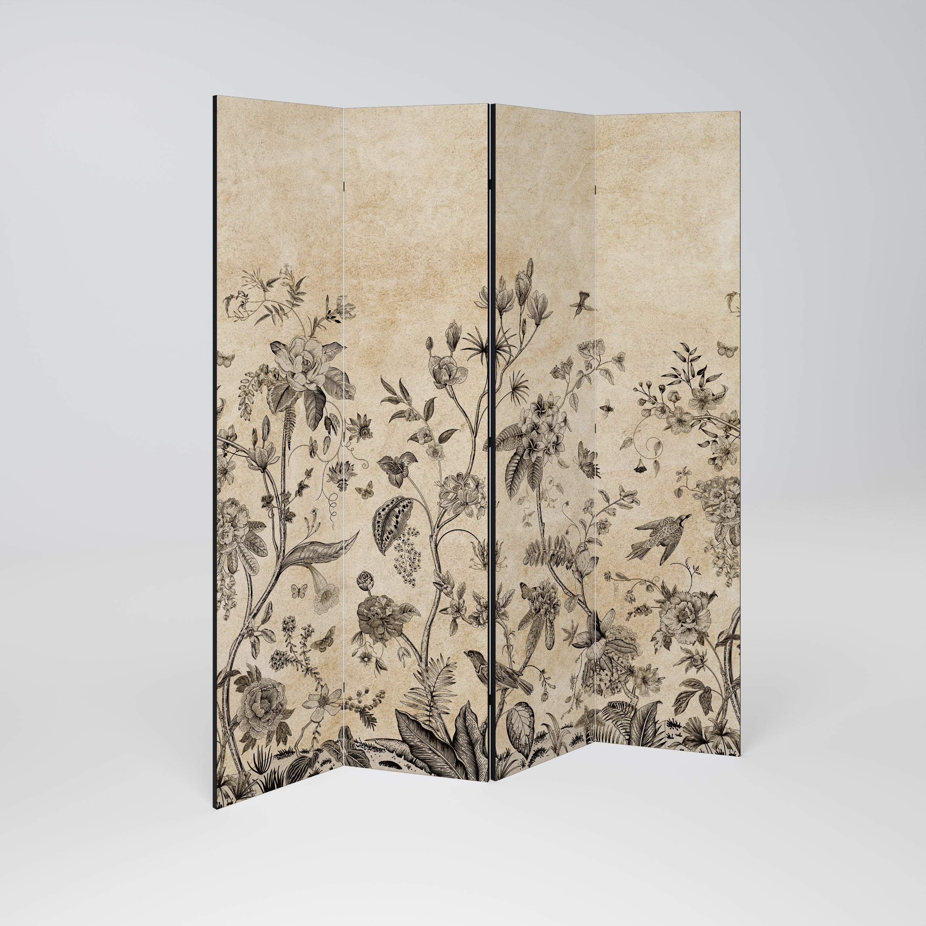 GLADE ESSENCE Decorative 4-Panel Room Divider