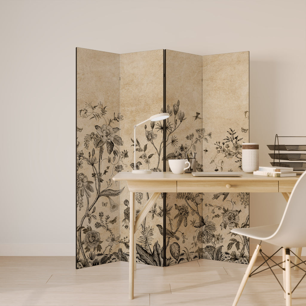 GLADE ESSENCE Decorative 4-Panel Room Divider