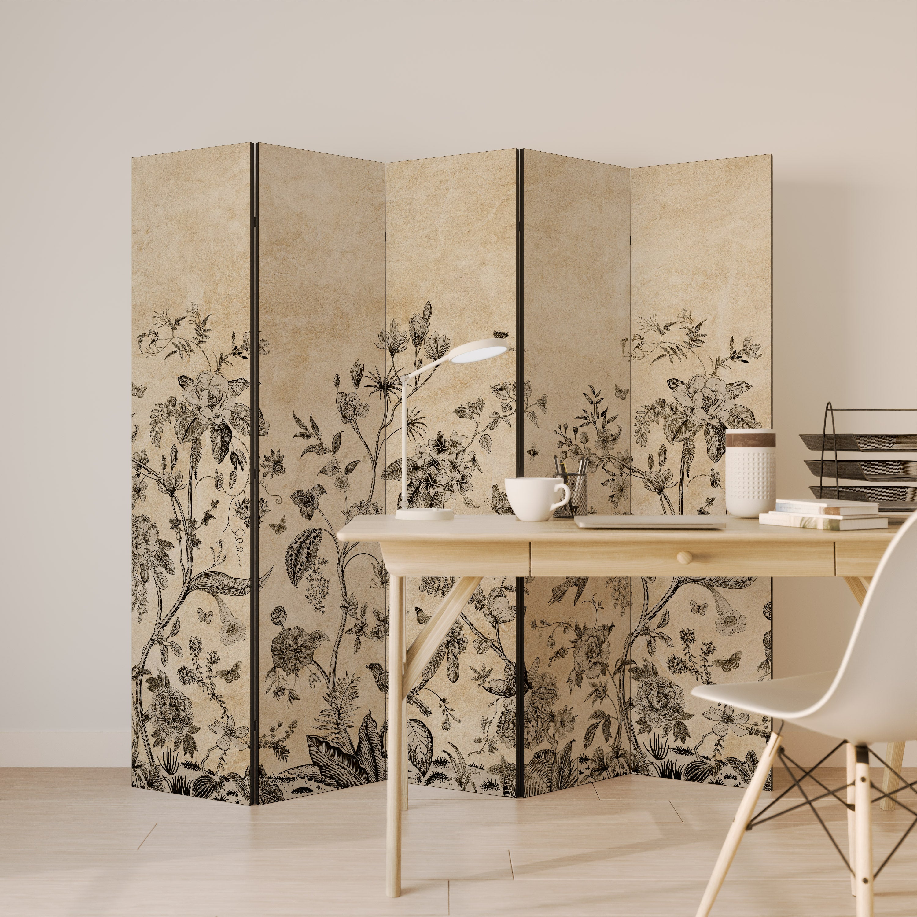 GLADE ESSENCE Decorative 5-Panel Room Divider