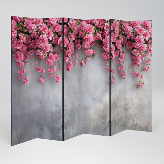 SERENE FLOWER FOLD Biombo de 6 paneles