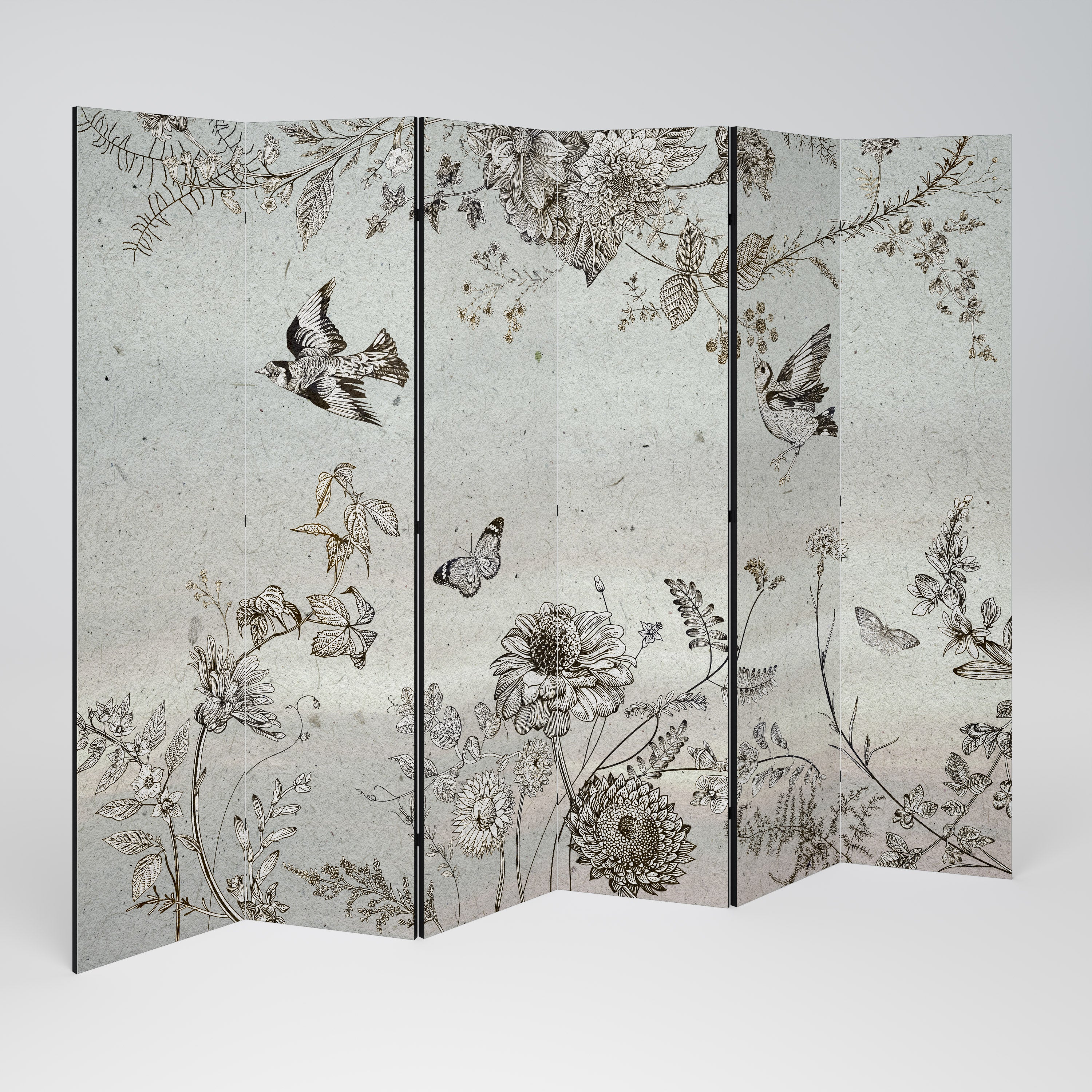 FLY ME TO THE SUN 6-Panel Room Divider