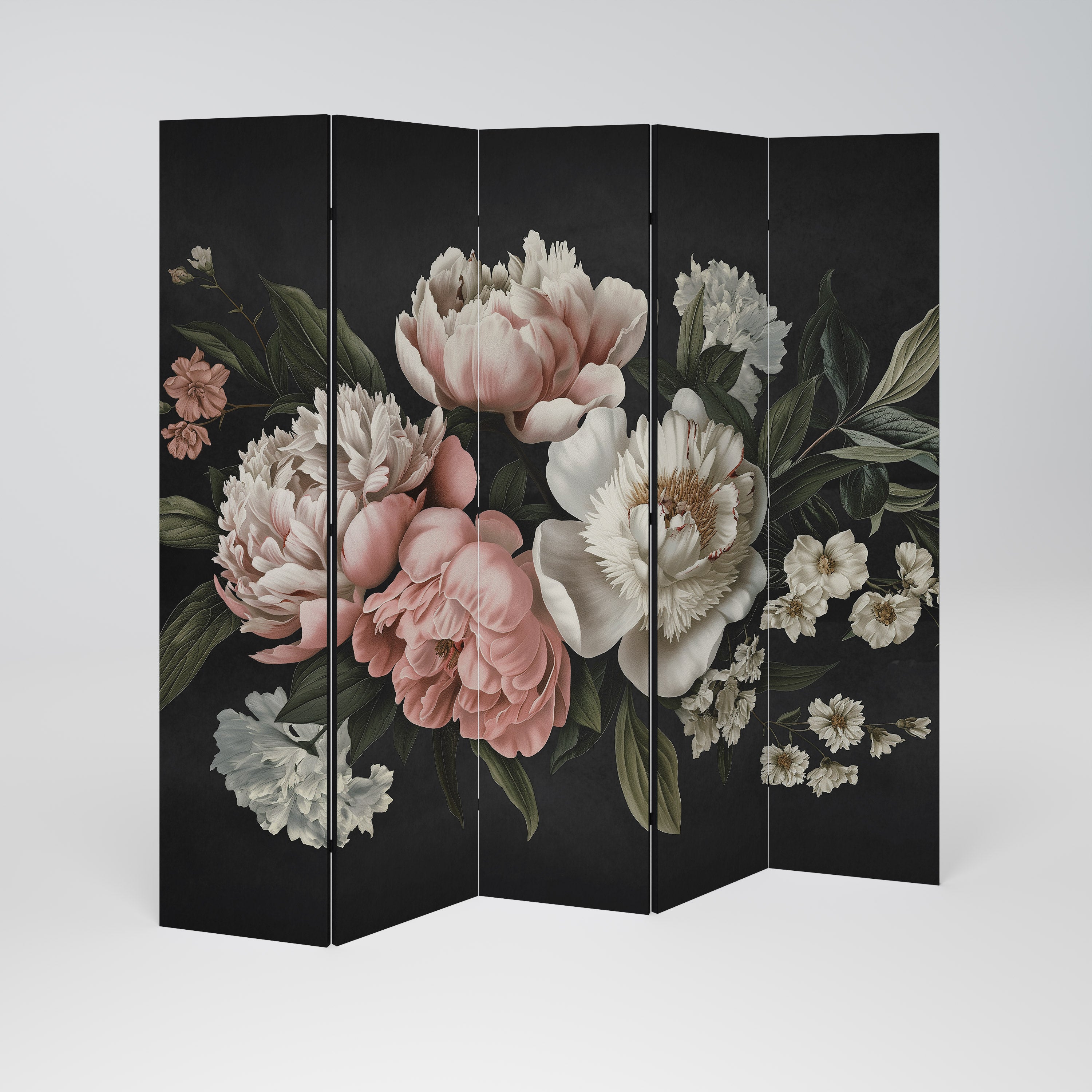 LUSH ELEGANCE Decorative 5-Panel Room Divider