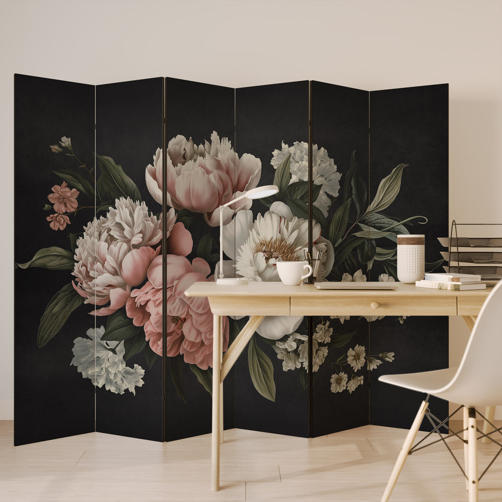 LUSH ELEGANCE Decorative 6-Panel Room Divider