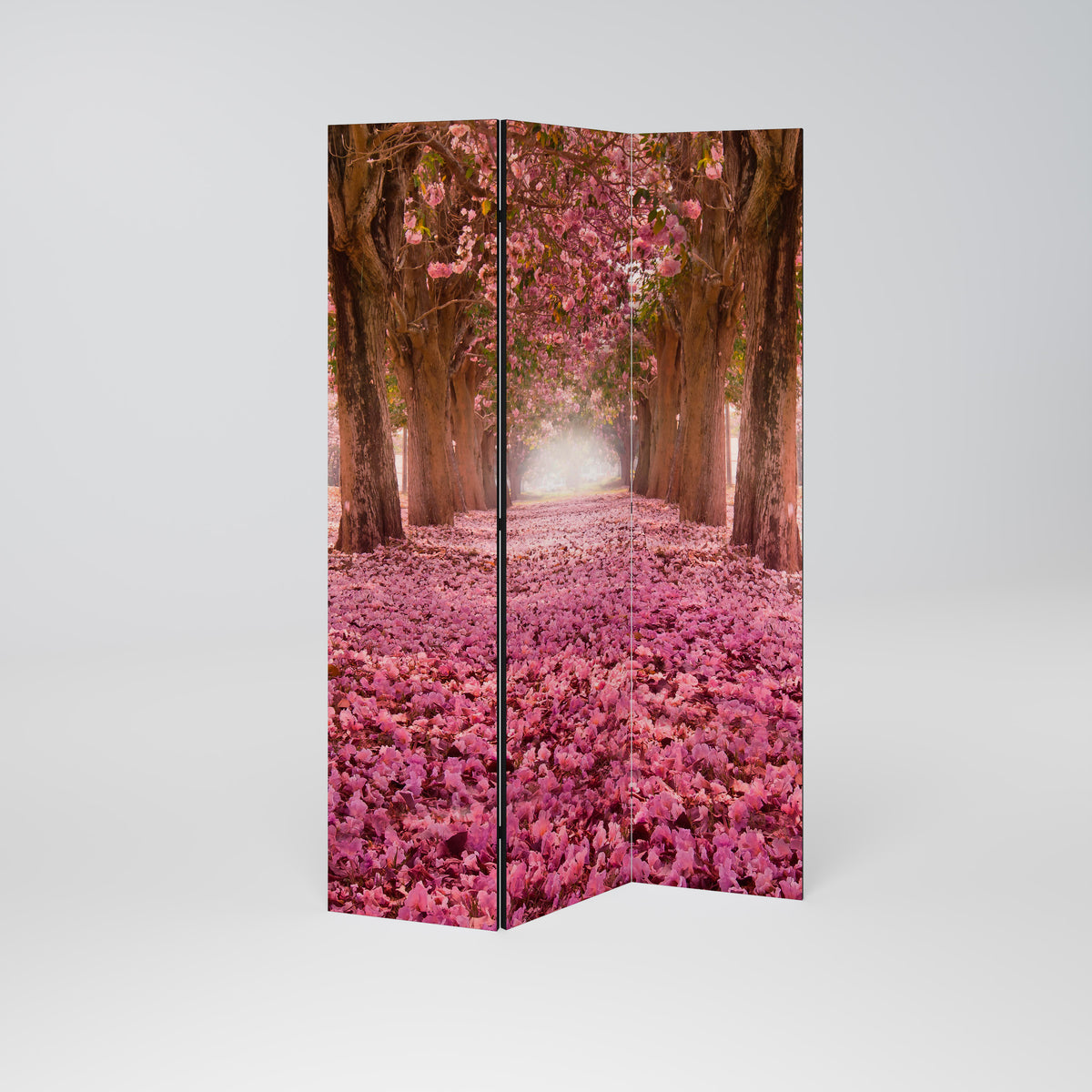 BLOSSOMING PATHWAYS Biombo de 3 paneles
