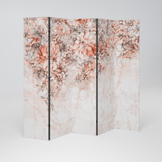MARBLE GARDEN FANTASY Biombo de 5 paneles
