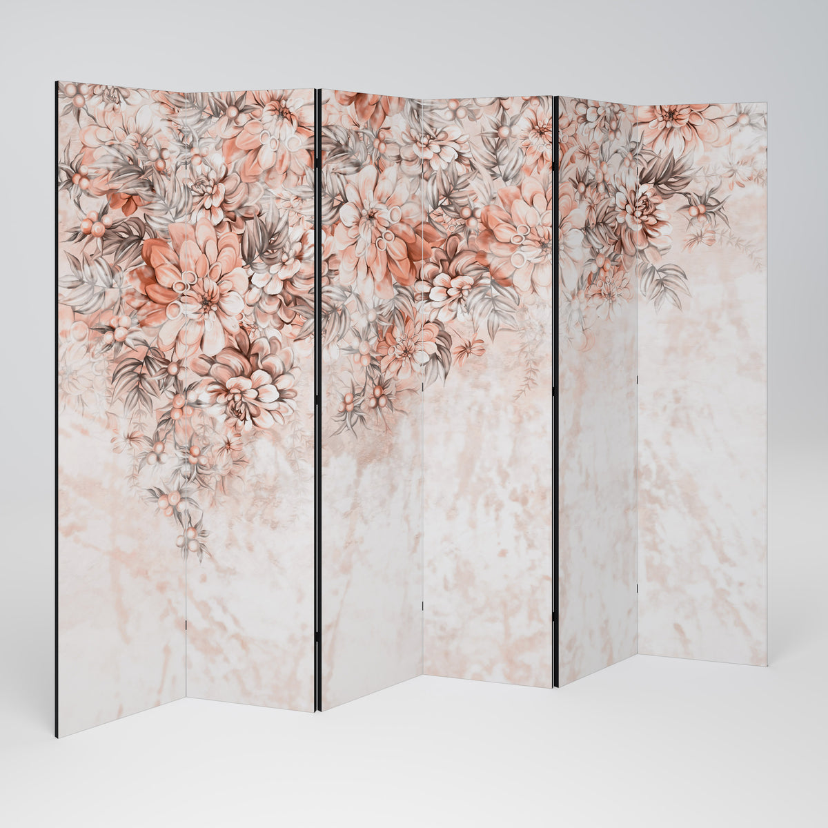 MARBLE GARDEN FANTASY Biombo de 6 paneles
