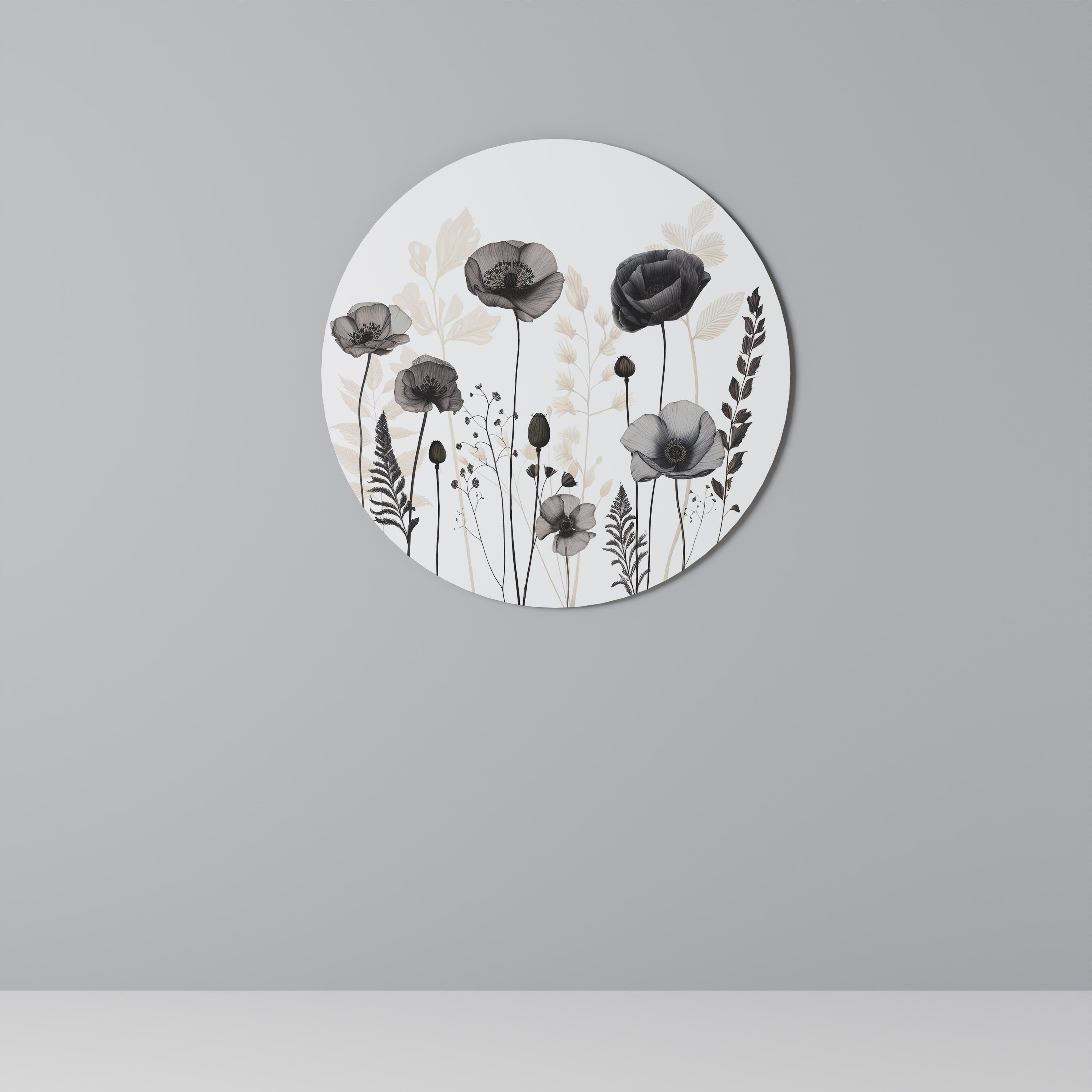 POPPY ALLURE Arte de pared redondo