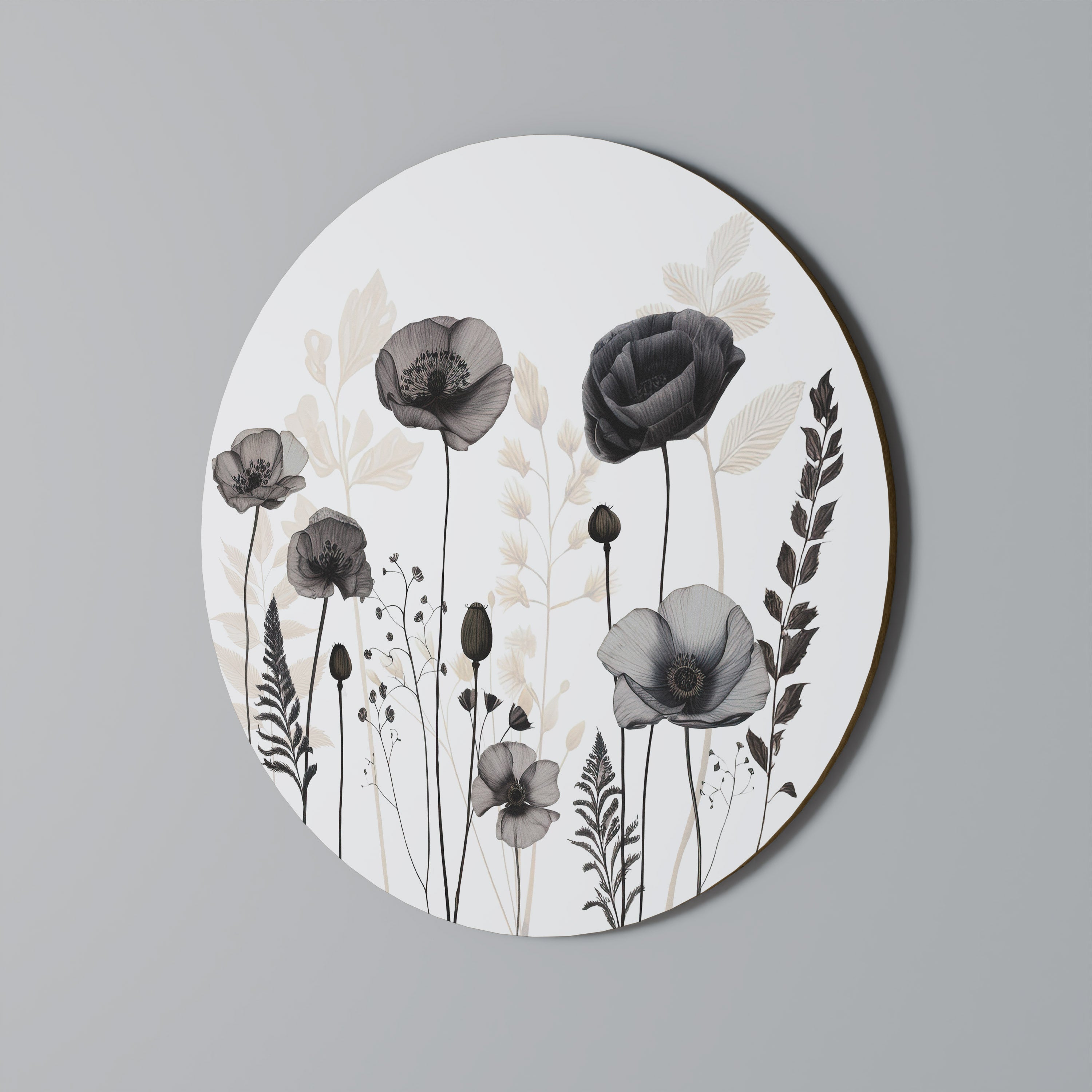POPPY ALLURE Arte de pared redondo