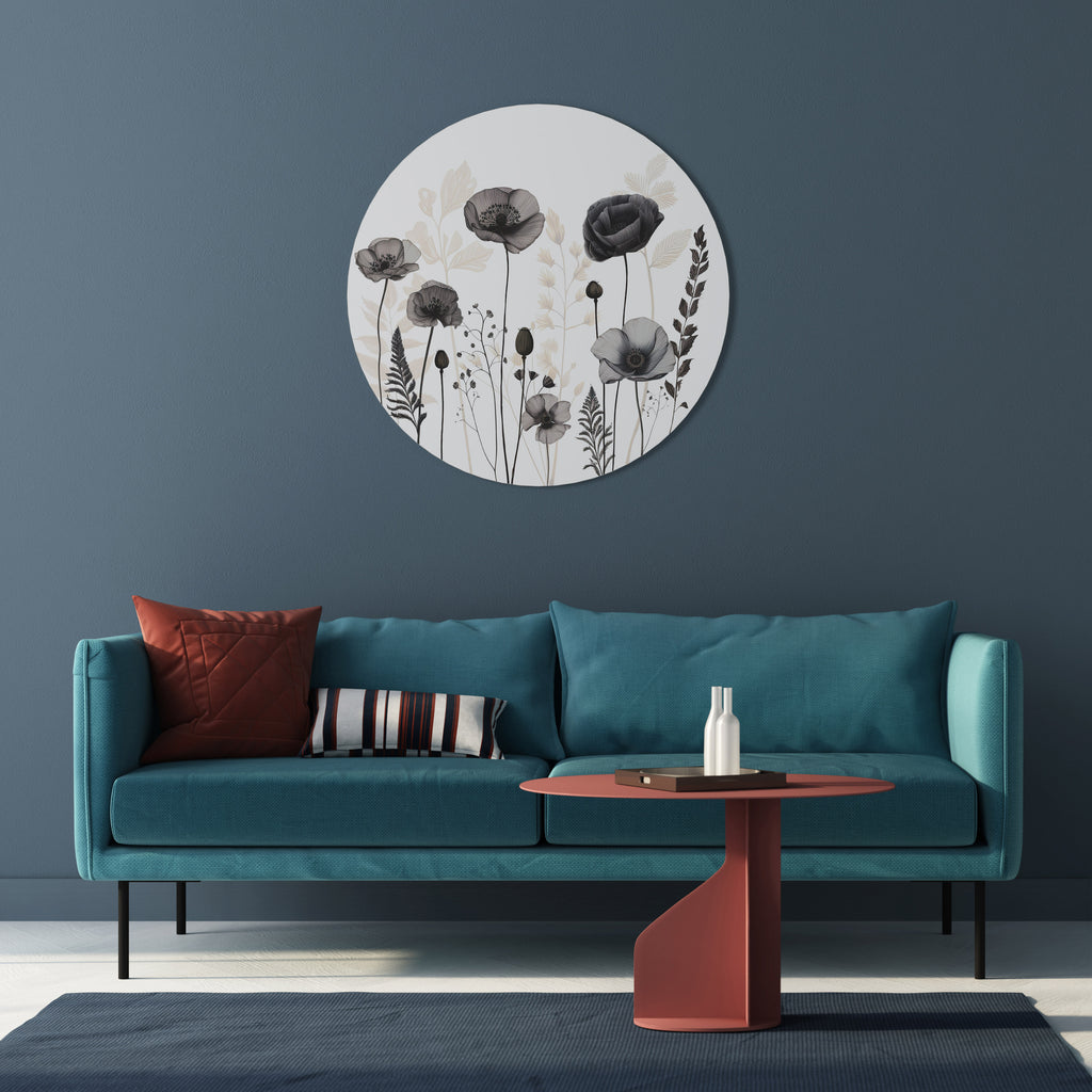 POPPY ALLURE Arte de pared redondo
