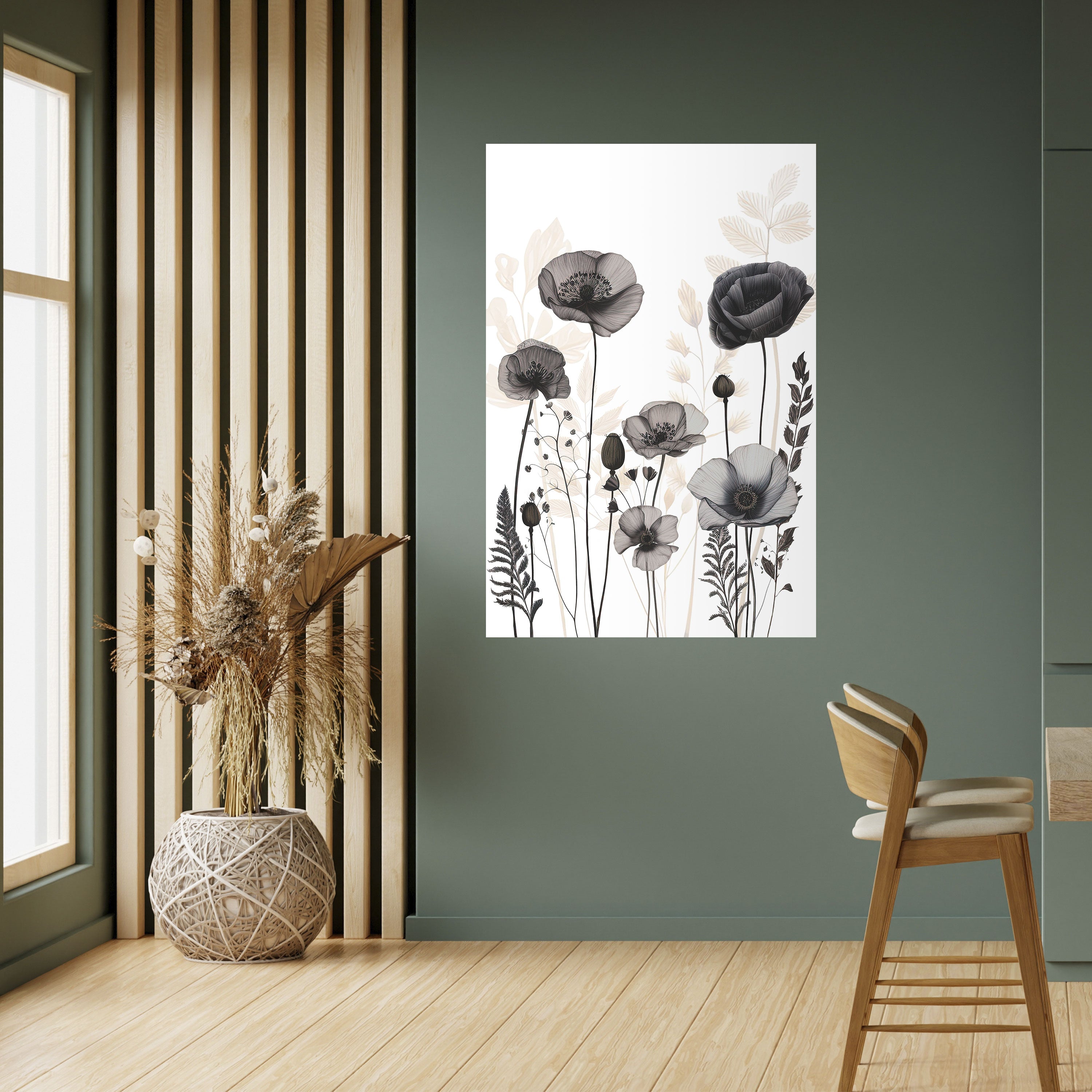 POPPY ALLURE Peel and Stick Vertical Poster