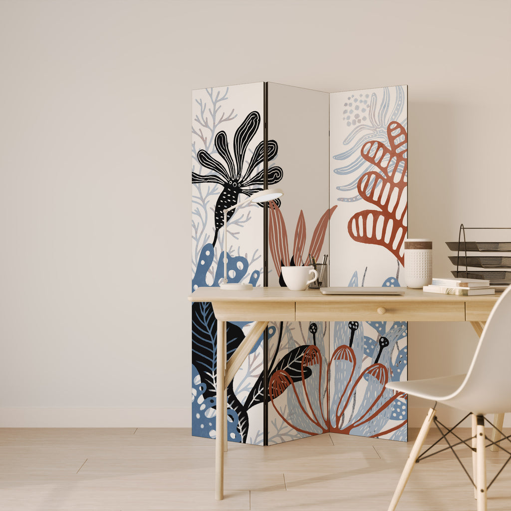 ORGANIC ASSEMBLAGE 3-Panel Room Divider