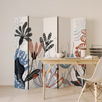 ORGANIC ASSEMBLAGE Biombo de 5 paneles