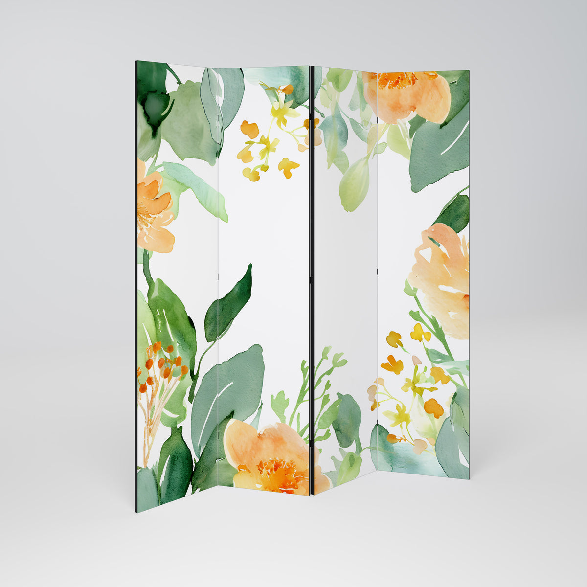 FLORAL SERENITY SPLIT Biombo de 4 paneles