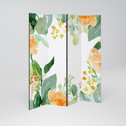 FLORAL SERENITY SPLIT Biombo de 4 paneles