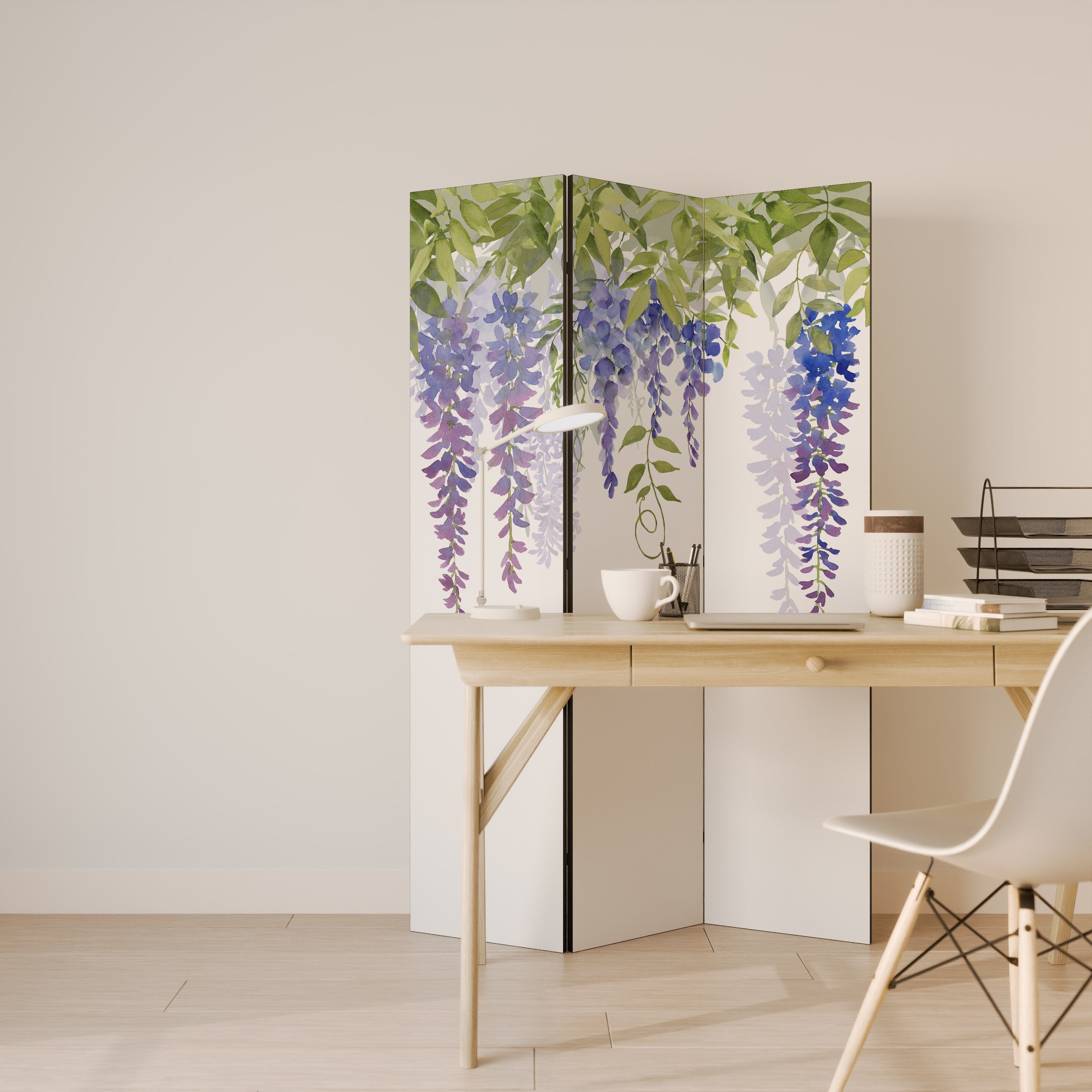 BOTANICAL BREEZE Decorative 3-Panel Room Divider