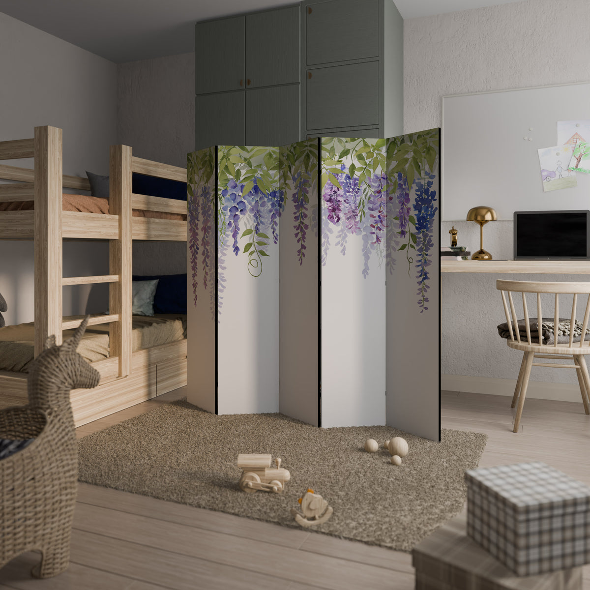 BOTANICAL BREEZE Biombo de 5 paneles