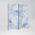 LUSH LINEAR BLOOMS 4-Panel Room Divider