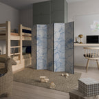 LUSH LINEAR BLOOMS Biombo de 5 paneles