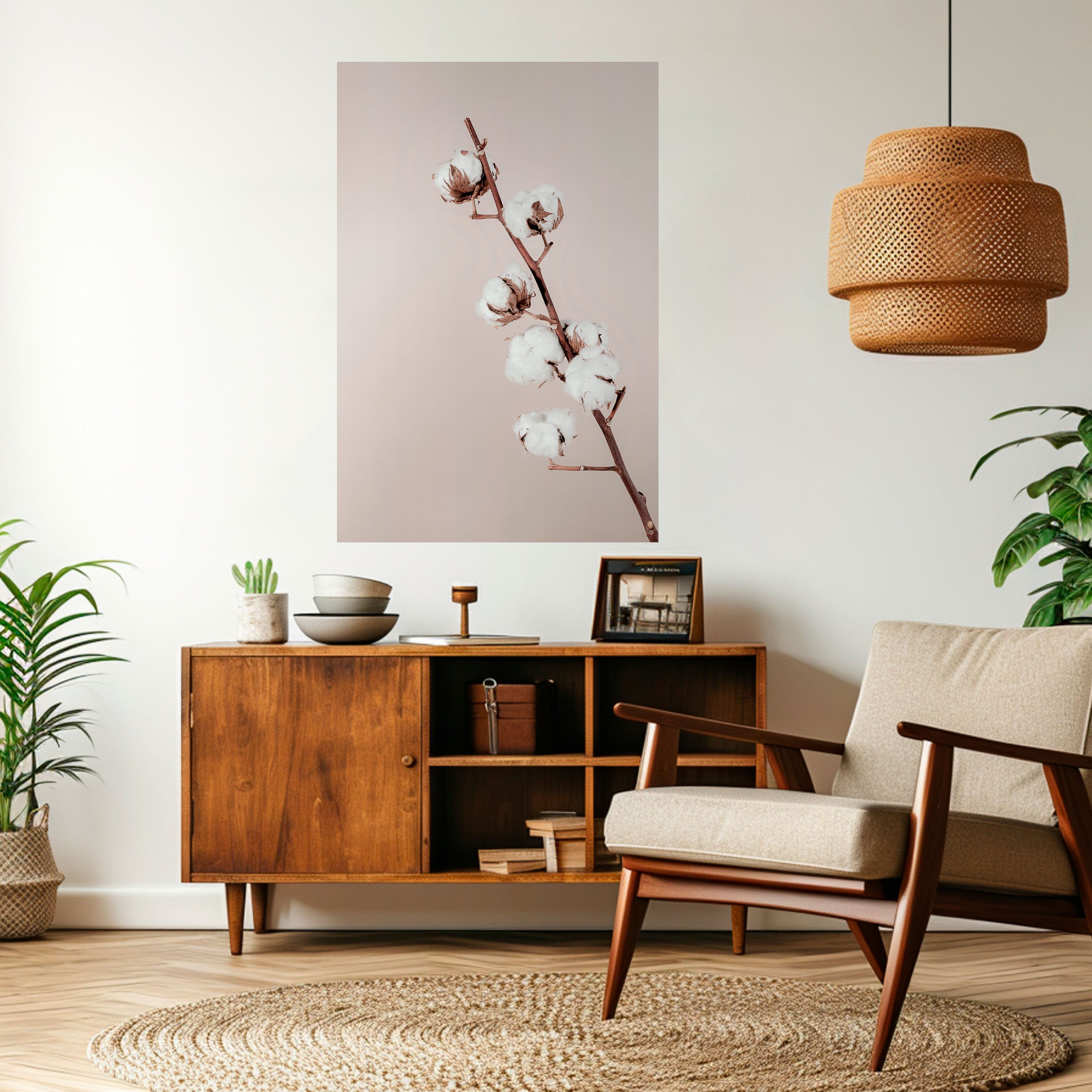 COTTON CLOUDS IN BALANCE Peel and Stick Vertical Poster