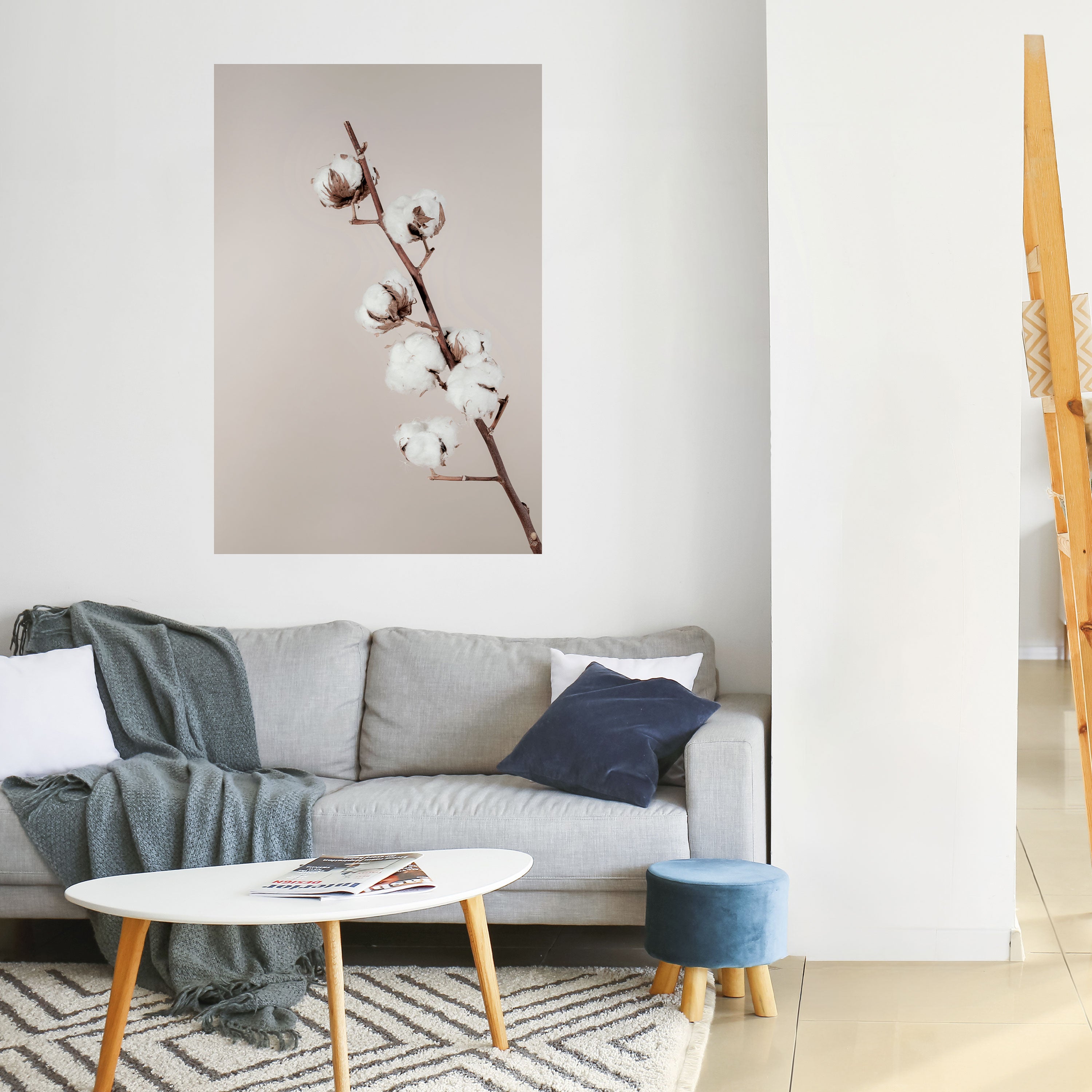 COTTON CLOUDS IN BALANCE Peel and Stick Vertical Poster