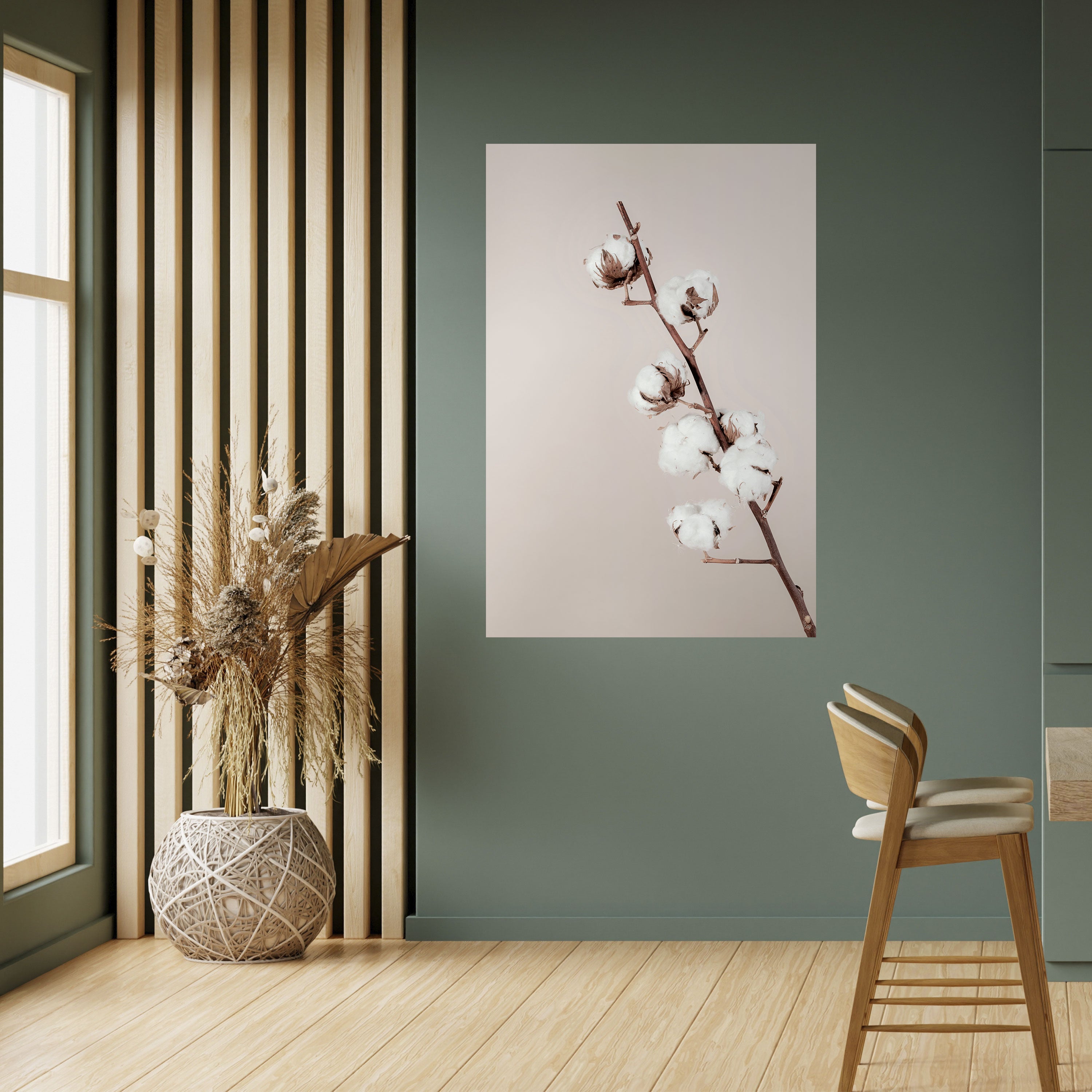 COTTON CLOUDS IN BALANCE Peel and Stick Vertical Poster