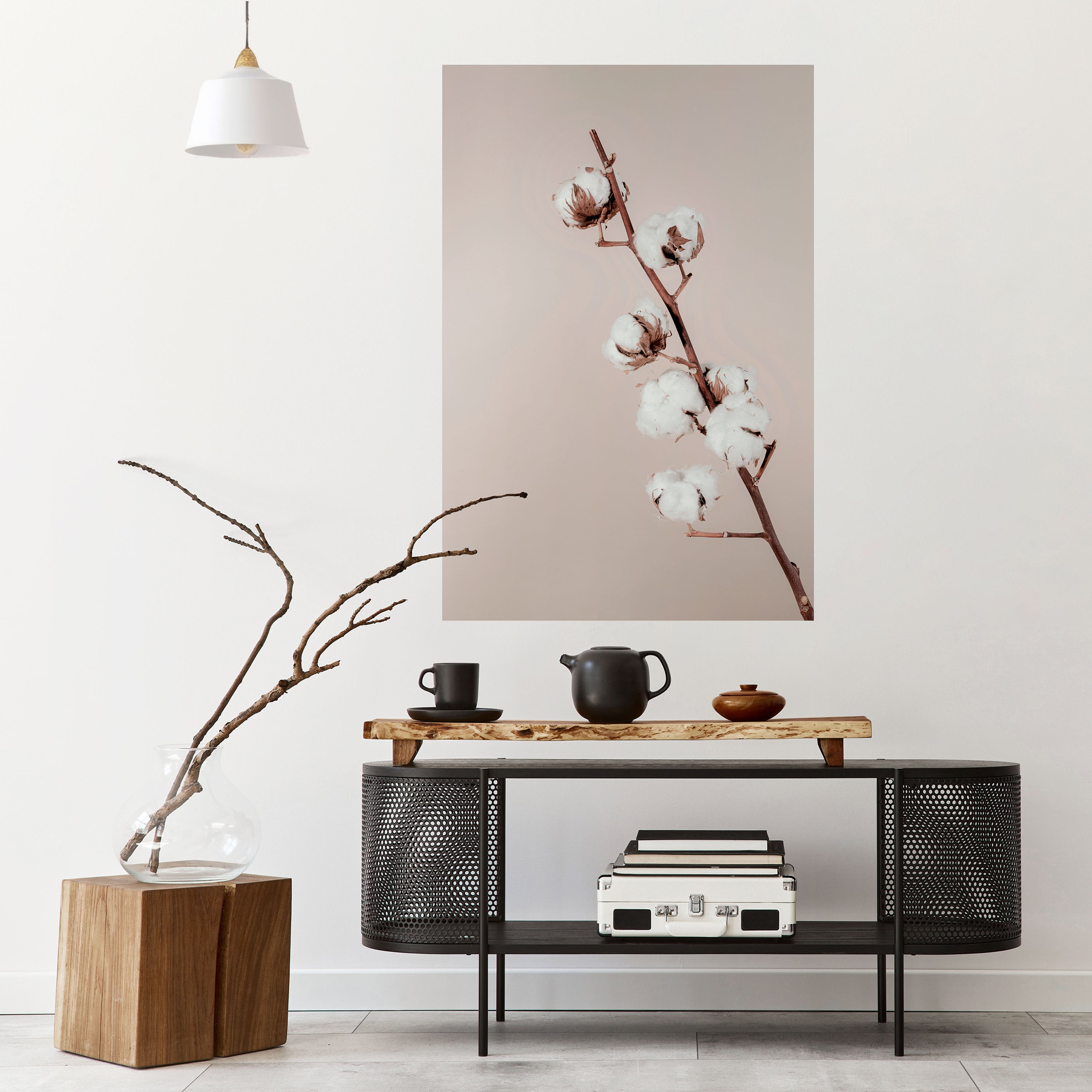 COTTON CLOUDS IN BALANCE Peel and Stick Vertical Poster