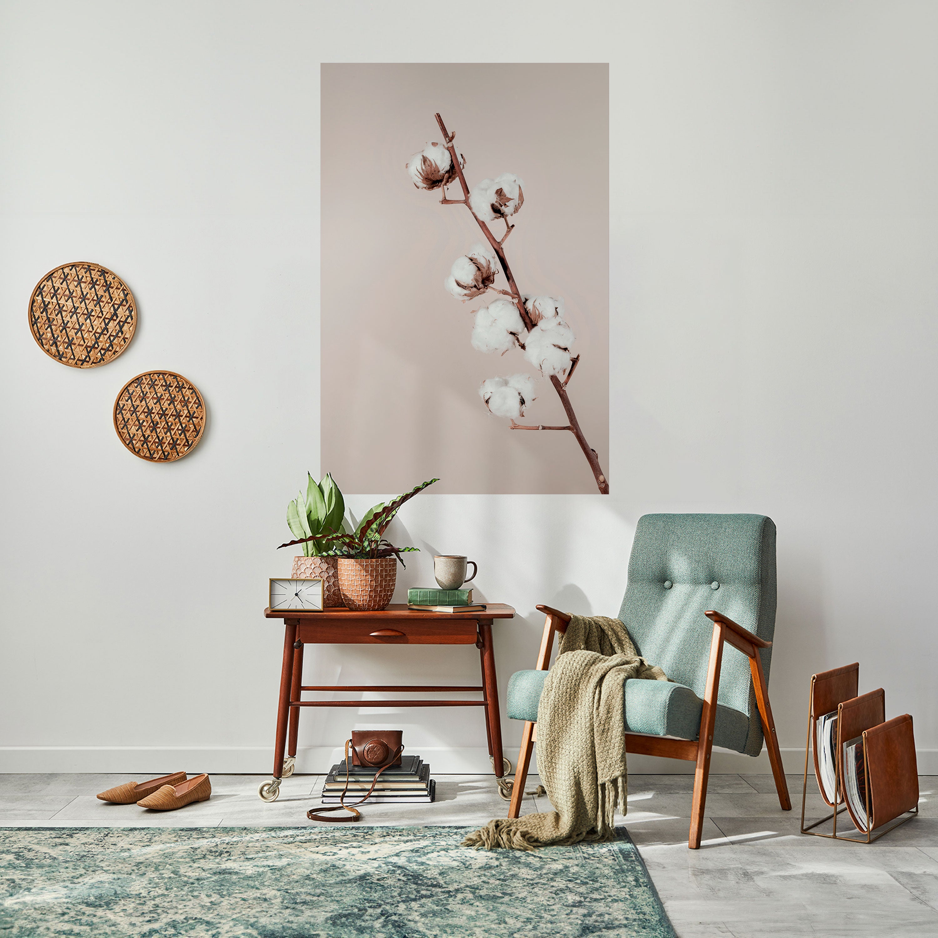 COTTON CLOUDS IN BALANCE Peel and Stick Vertical Poster