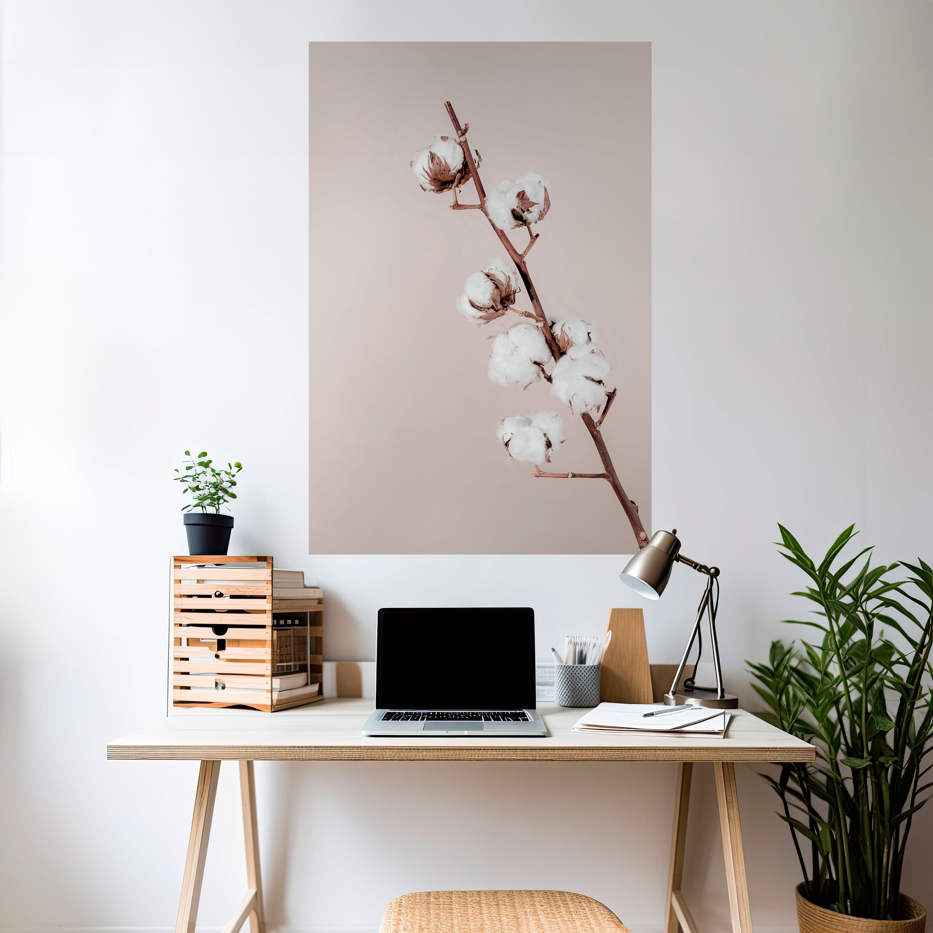 COTTON CLOUDS IN BALANCE Peel and Stick Vertical Poster