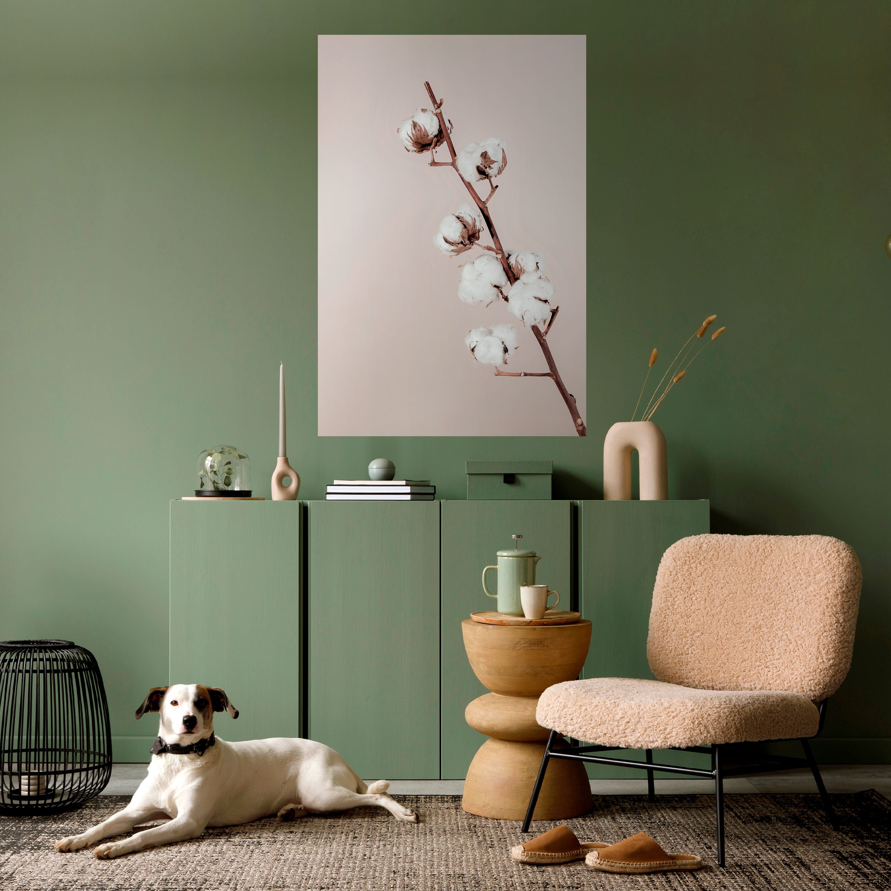 COTTON CLOUDS IN BALANCE Peel and Stick Vertical Poster