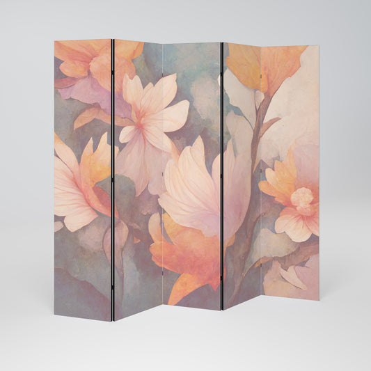 PETAL GRACE Biombo de 5 paneles