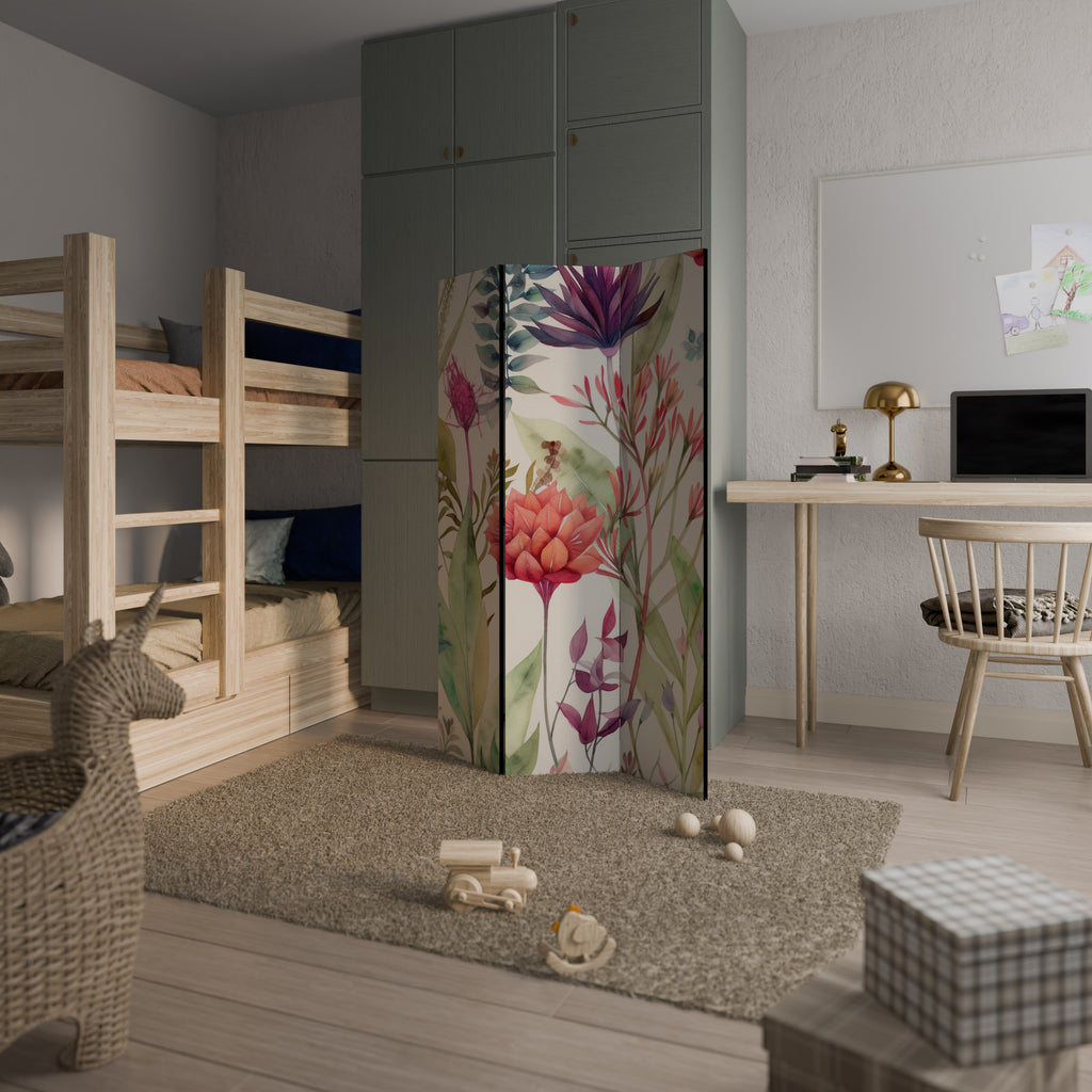 HERBAL FIESTA Biombo de 3 paneles