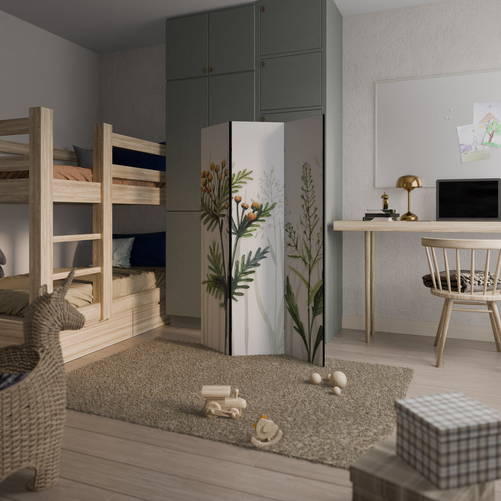 HERBAL DREAM Decorative 3-Panel Room Divider