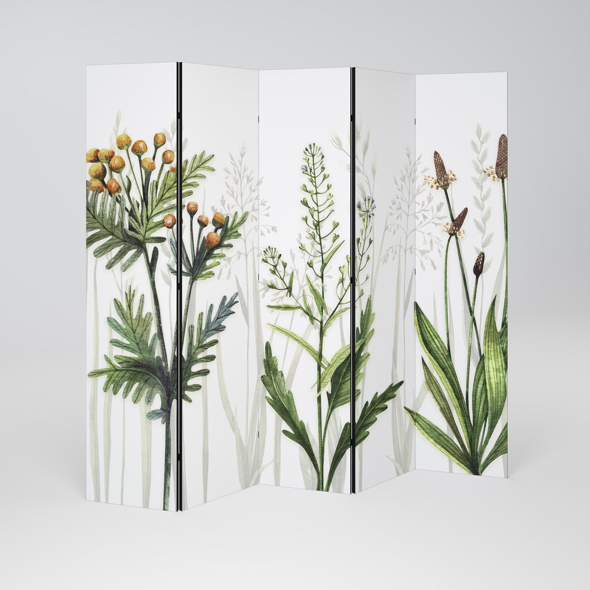 HERBAL DREAM Biombo de 5 paneles